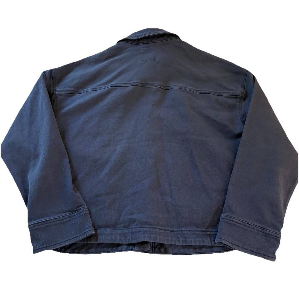 Sonoma Life+Style Women's Blue Jacket Button Front Pockets Size Medium - Picture 6 of 12